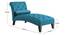 Knup Velvet Chaise Launger in T Blue Colour (Turquoise Blue, Matte Finish) by Urban Ladder - Rear View Design 1 - 852168