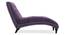 Pion Velvet Chaise Launger in Yellow Colour (Purple, Matte Finish) by Urban Ladder - Ground View Design 1 - 852170