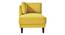 Lacrista Fabric Chaise Launger in Yellow Colour (Yellow, Matte Finish) by Urban Ladder - Design 1 Side View - 852172