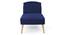 Recame Fabric Chaise Launger in T Blue Colour (Grey, Matte Finish) by Urban Ladder - Design 1 Side View - 852199