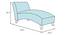 Pion Velvet Chaise Launger in Yellow Colour (Purple, Matte Finish) by Urban Ladder - Design 1 Dimension - 852209