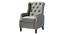 Louis Modern Reckiner Chair with Reciner Velvet in Dark Grey Colour (Dark Grey, Matte Finish) by Urban Ladder - Design 1 Side View - 852230