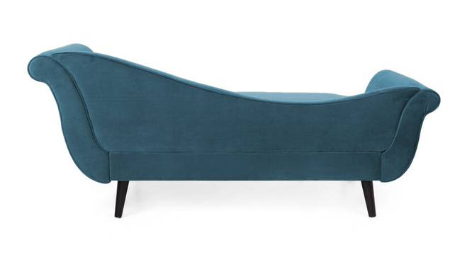 Kabera Velvet Chaise Launger in Yellow Colour (Turquoise Blue, Matte Finish) by Urban Ladder - Ground View Design 1 - 852233