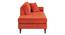 Mydril Velvet Chaise Launger in Orange Colour (Orange, Matte Finish) by Urban Ladder - Ground View Design 1 - 852245