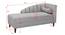Korslund Velvet Chaise Launger in Pink Colour (Grey, Matte Finish) by Urban Ladder - Design 1 Dimension - 852247