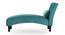 Fiest Velvet Chaise Launger in T Blue  Colour (Turquoise Blue, Matte Finish) by Urban Ladder - Ground View Design 1 - 852361