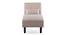 Fiest Velvet Chaise Launger in T Blue  Colour (Cream, Matte Finish) by Urban Ladder - Rear View Design 1 - 852383