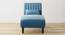 Fiest Velvet Chaise Launger in T Blue  Colour (Blue, Matte Finish) by Urban Ladder - Rear View Design 1 - 852385
