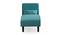 Fiest Velvet Chaise Launger in T Blue  Colour (Turquoise Blue, Matte Finish) by Urban Ladder - Rear View Design 1 - 852389