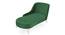 Henz Velvet Chaise Launger in T Blue Colour (Black, Matte Finish) by Urban Ladder - Rear View Design 1 - 852393