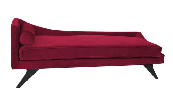 Euclid Velvet Chaise Launger in Yellow  Colour (Maroon, Matte Finish) by Urban Ladder - Ground View Design 1 - 852418