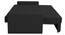 Barato 3 Seater Pull Out Sofa Cum Bed In Nav Blue Colour (Black) by Urban Ladder - Rear View Design 1 - 852707