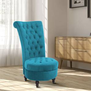 Piece Accent Chair in Teal Blue Colour-image-49