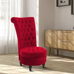 Piece Accent Chair in Maroon Colour-image-47