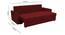 Barato 3 Seater Pull Out Sofa Cum Bed In Nav Blue Colour (Maroon) by Urban Ladder - Ground View Design 1 - 852772