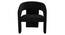Ashley Velvet Accent Chair in Yellow Colour (Black) by Urban Ladder - Design 1 Side View - 852773