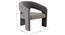 Ashley Velvet Accent Chair in Yellow Colour (Dark Grey) by Urban Ladder - Ground View Design 1 - 852782