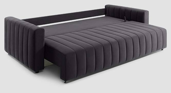 Beliss 3 Seater Pull Out Sofa Cum Bed ith storage In Orange Colour (Grey) by Urban Ladder - Ground View Design 1 - 852823