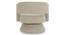Aracell Swivel Solid Wood Round Chair in Yellow Colour (Cream) by Urban Ladder - Ground View Design 1 - 852848