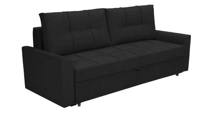 Barato 3 Seater Pull Out Sofa Cum Bed In Nav Blue Colour (Black) by Urban Ladder - Design 1 Side View - 852854