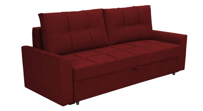 Barato 3 Seater Pull Out Sofa Cum Bed In Nav Blue Colour (Maroon) by Urban Ladder - Design 1 Side View - 852862
