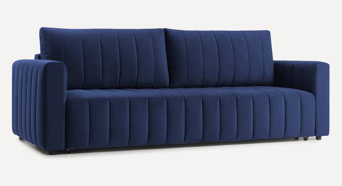 Beliss 3 Seater Pull Out Sofa Cum Bed ith storage In Orange Colour (Navy Blue) by Urban Ladder - Design 1 Side View - 852866
