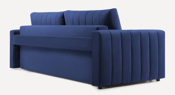 Beliss 3 Seater Pull Out Sofa Cum Bed ith storage In Orange Colour (Navy Blue) by Urban Ladder - Rear View Design 1 - 852878