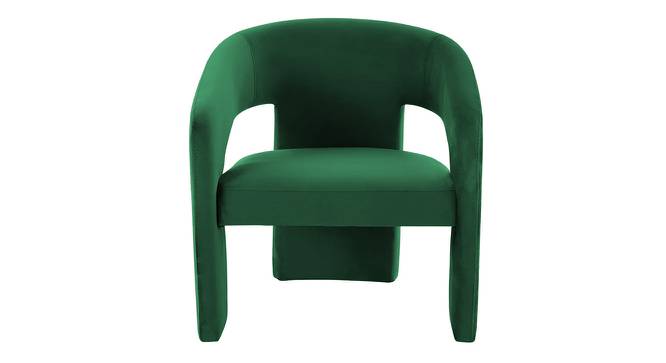 Ashley Velvet Accent Chair in Yellow Colour (Green) by Urban Ladder - Design 1 Side View - 852879