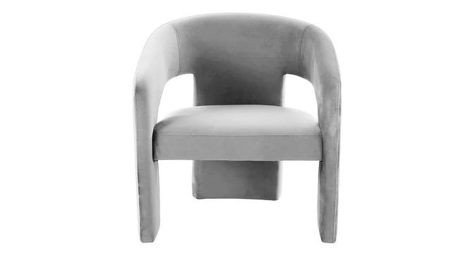 Ashley Velvet Accent Chair in Yellow Colour (Grey) by Urban Ladder - Design 1 Side View - 852881