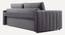 Beliss 3 Seater Pull Out Sofa Cum Bed ith storage In Orange Colour (Grey) by Urban Ladder - Rear View Design 1 - 852882