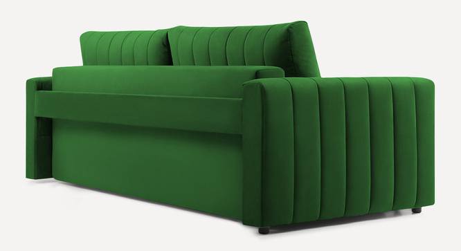 Beliss 3 Seater Pull Out Sofa Cum Bed ith storage In Orange Colour (Green) by Urban Ladder - Rear View Design 1 - 852885