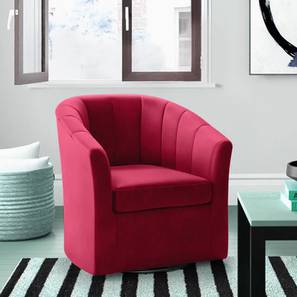 Barrin Accent Chair in Maroon Colour-image-45