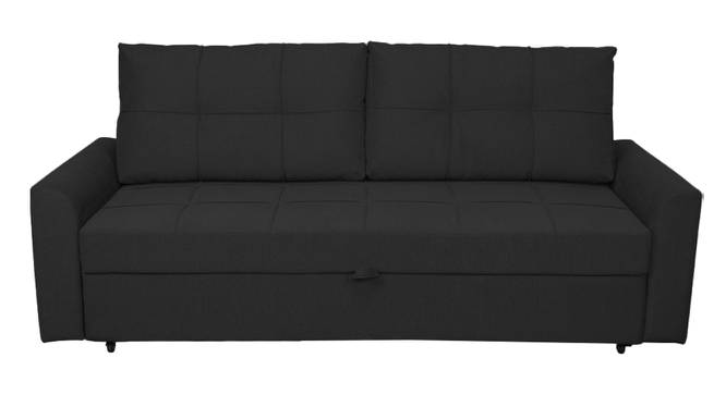 Barato 3 Seater Pull Out Sofa Cum Bed In Nav Blue Colour (Black) by Urban Ladder - Front View Design 1 - 852958