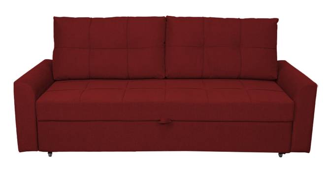 Barato 3 Seater Pull Out Sofa Cum Bed In Nav Blue Colour (Maroon) by Urban Ladder - Front View Design 1 - 852963