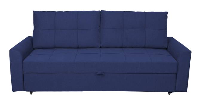 Barato 3 Seater Pull Out Sofa Cum Bed In Nav Blue Colour (Navy Blue) by Urban Ladder - Front View Design 1 - 852964