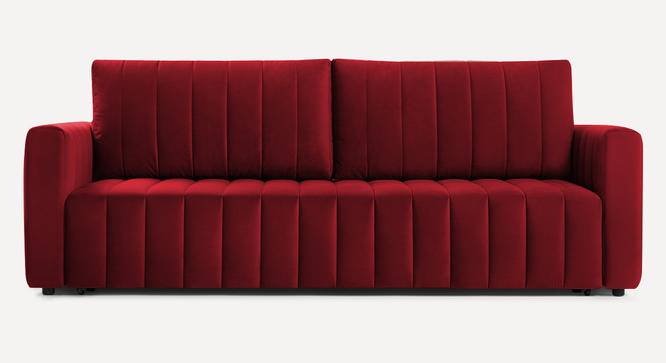 Beliss 3 Seater Pull Out Sofa Cum Bed ith storage In Orange Colour (Maroon) by Urban Ladder - Front View Design 1 - 852969
