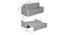 Step 3 Seater Pull Out Sofa Cum Bed In T Blue  Colour (Grey) by Urban Ladder - Rear View Design 1 - 852996
