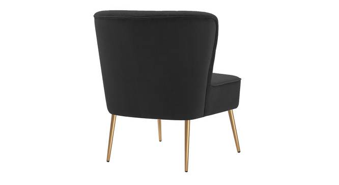 Ruba Accent Chair in Pink Colour (Black) by Urban Ladder - Design 1 Side View - 852998