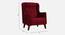 Ruby Accent Chair in Black Colour (Maroon) by Urban Ladder - Rear View Design 1 - 853011