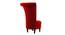 Piece High Back Accent Chair in Black Colour (Red) by Urban Ladder - Ground View Design 1 - 853016