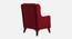 Ruby Accent Chair in Black Colour (Maroon) by Urban Ladder - Ground View Design 1 - 853029