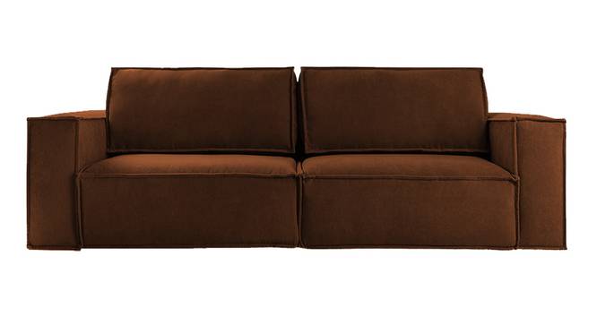 Skult 3 Seater Pull Out Sofa Cum Bed In Pink Colour (Brown) by Urban Ladder - Design 1 Side View - 853109