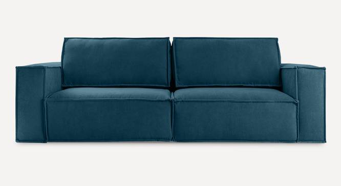 Skult 3 Seater Pull Out Sofa Cum Bed In Pink Colour (Teal Blue) by Urban Ladder - Design 1 Side View - 853110