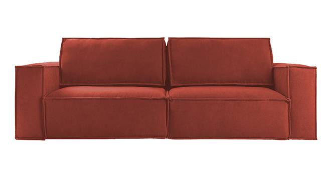 Skult 3 Seater Pull Out Sofa Cum Bed In Pink Colour (Pink) by Urban Ladder - Design 1 Side View - 853111