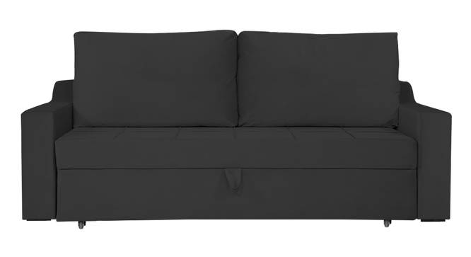 Step 3 Seater Pull Out Sofa Cum Bed In T Blue  Colour (Black) by Urban Ladder - Design 1 Side View - 853112