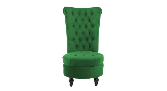 Piece High Back Accent Chair in Black Colour (Green) by Urban Ladder - Design 1 Side View - 853120