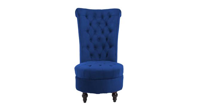 Piece High Back Accent Chair in Black Colour (Navy Blue) by Urban Ladder - Design 1 Side View - 853121