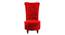 Piece High Back Accent Chair in Black Colour (Red) by Urban Ladder - Design 1 Side View - 853122