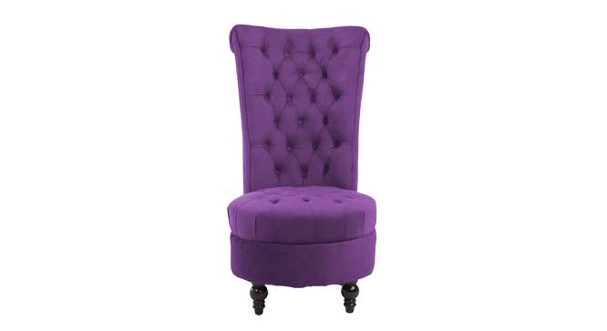 Piece High Back Accent Chair in Black Colour (Purple) by Urban Ladder - Design 1 Side View - 853127