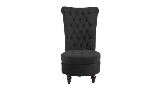 Piece High Back Accent Chair in Black Colour (Black) by Urban Ladder - Design 1 Side View - 853128